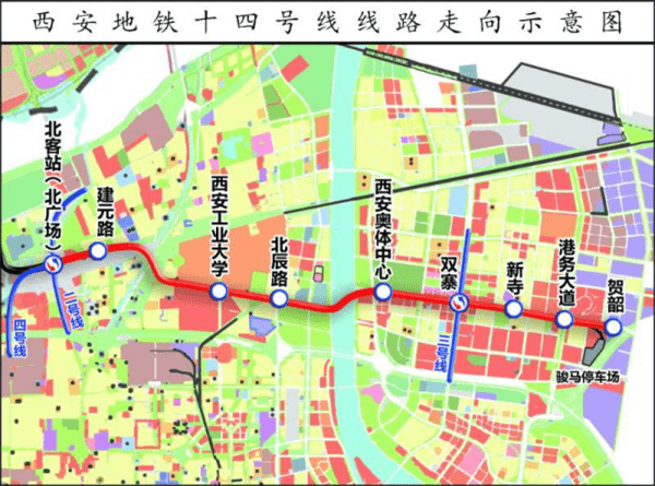 西安地鐵14號(hào)線最新線路圖，城市發(fā)展的脈絡(luò)與未來(lái)展望